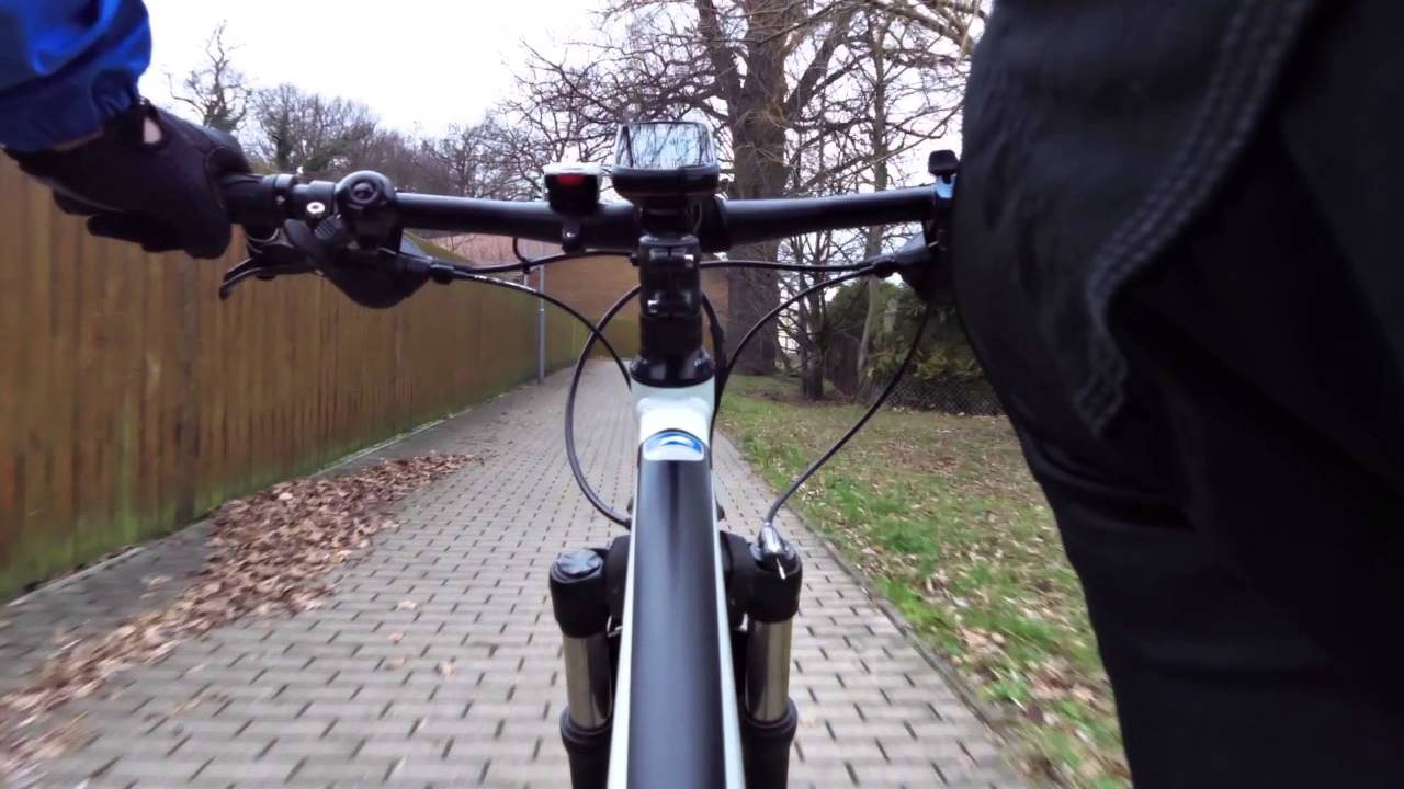 Garmin VIRB Elite - turn trough Naunhof - frontview - on Steppenwolf Timber 29