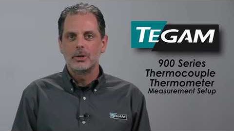 TEGAM 911A & 912A Digital Thermometer Setup