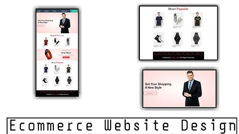 Responsive E-Commerce Fashion Website Design Template Using HTML CSS -JavaScript Il Step By Step