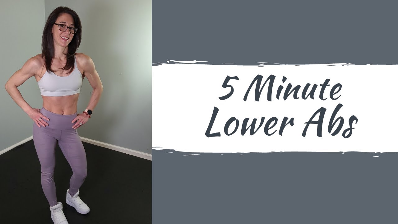5 Minute Lower Abs- No Equipment Home Workout - YouTube
