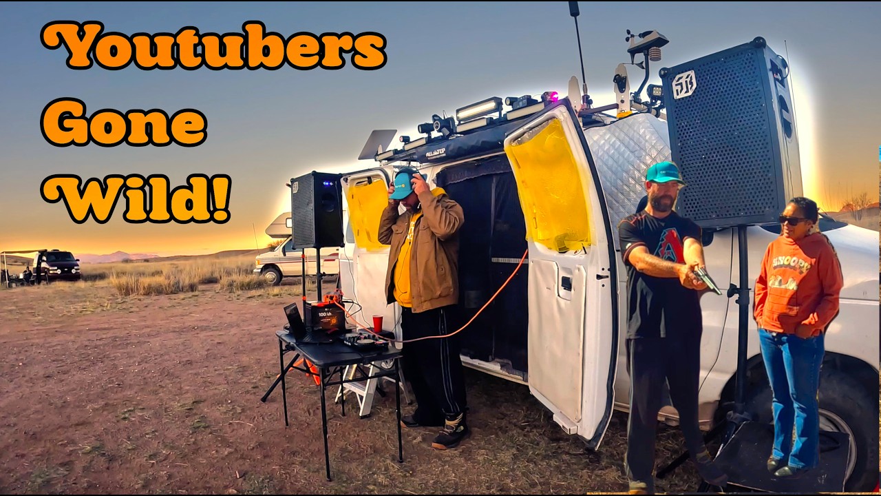 Wild West Van Life Party in Sonoita, Arizona 🤠 | Campout, Revolvers & DJ Night
