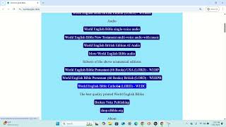 Navigating the World English Bible Website screenshot 4