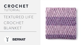 Crochet Textured Blanket | Easy Pattern Tutorial with The Crochet Crowd
