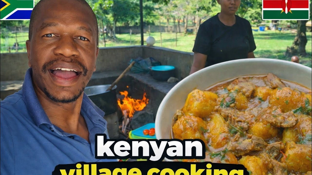 Житель Южной Африки в Кении узнает, как готовят матоке: Африканская кулинарная культура
