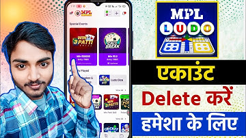 mpl ludo account delete kaise kare | mpl ludo ka id delete kaise kare | permanently
