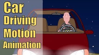 Car driving motion animation - Cartoon Animator 4