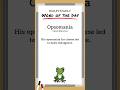 BD: Word of the Day - Opsomania