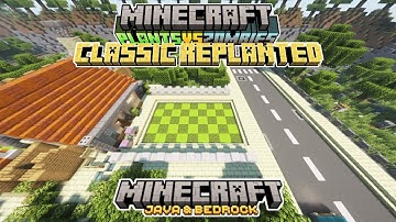 Plants VS Zombies Classic Replanted Map! 【MCPE and Java Edition】