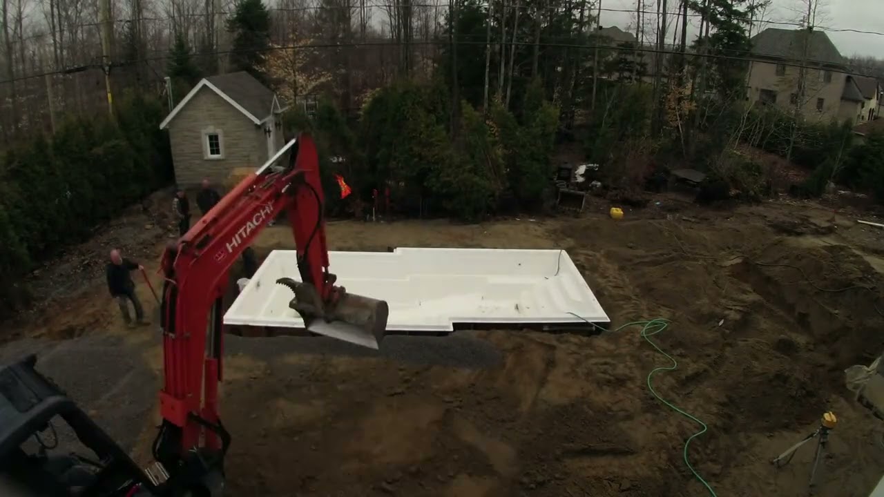Fibro Pool Installed in Only One Day! - Timelapse