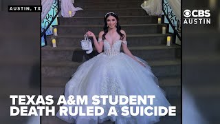 Death of Texas A&M student ruled a suicide after APD investigation