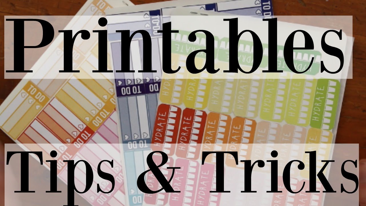 Printable Planner Stickers: TIPS, TRICKS & STORAGE