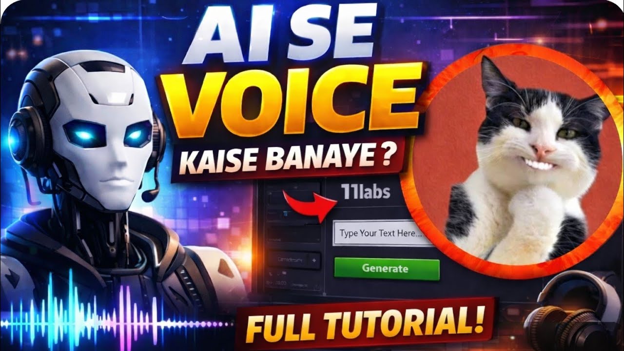 Al Se Voice Kaise 🤖 Banaye? | 11 Labs AlVoice Tutorial Hindi 
