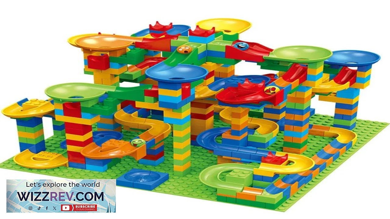 Детская горка из маленьких блоков, сборка деталей, самодельная развивающая игрушка в подарок