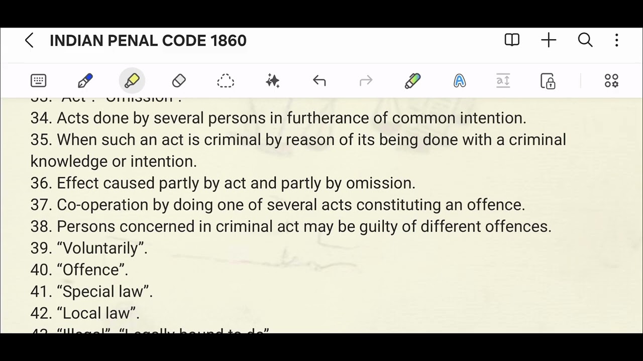 ⚖️ INDIAN PENAL CODE Sections 1–33 Explained | General Explanations | Criminal Law Basics