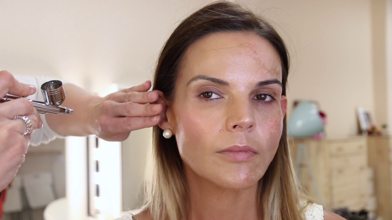 Maquillaje con Aerógrafo para el camuflaje de manchas (1º parte)