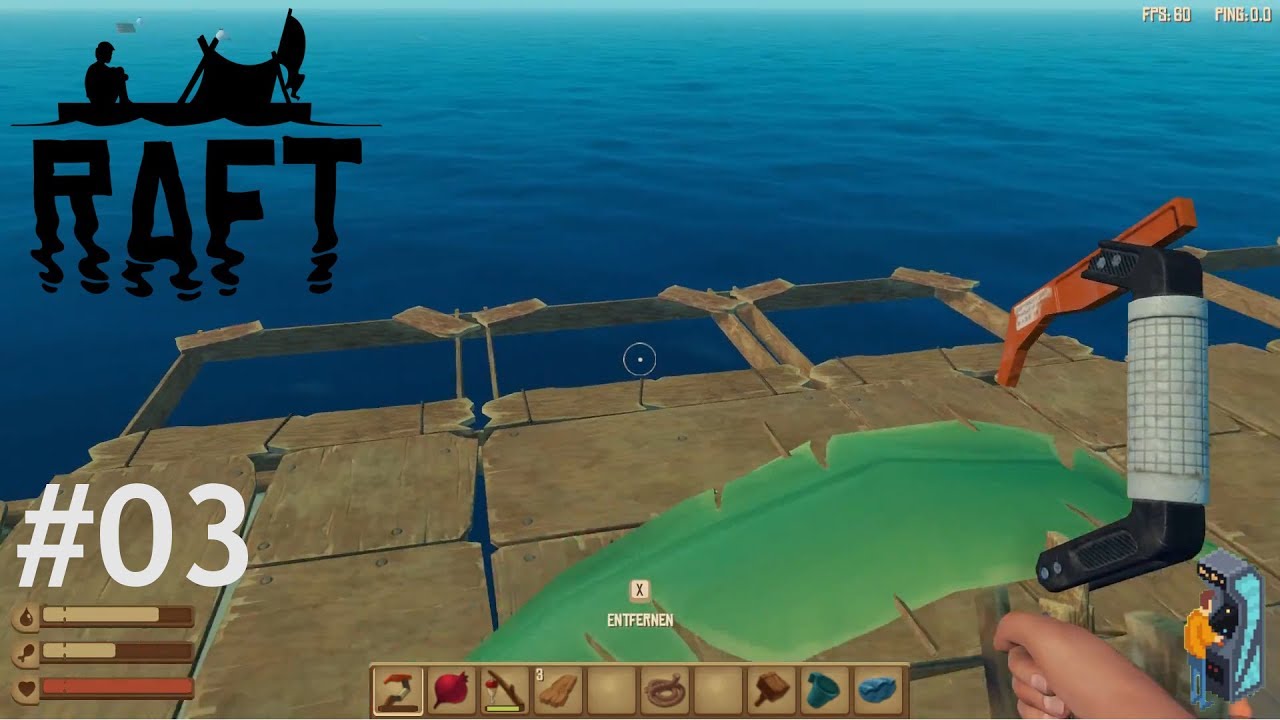 Let's Play Raft 💾 [ #03 ] Sammelnetze Hilfreich oder nicht? [ Gameplay ...
