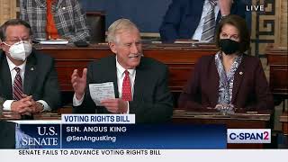 Senator Angus King: “Stone cold obstruction" Profile
