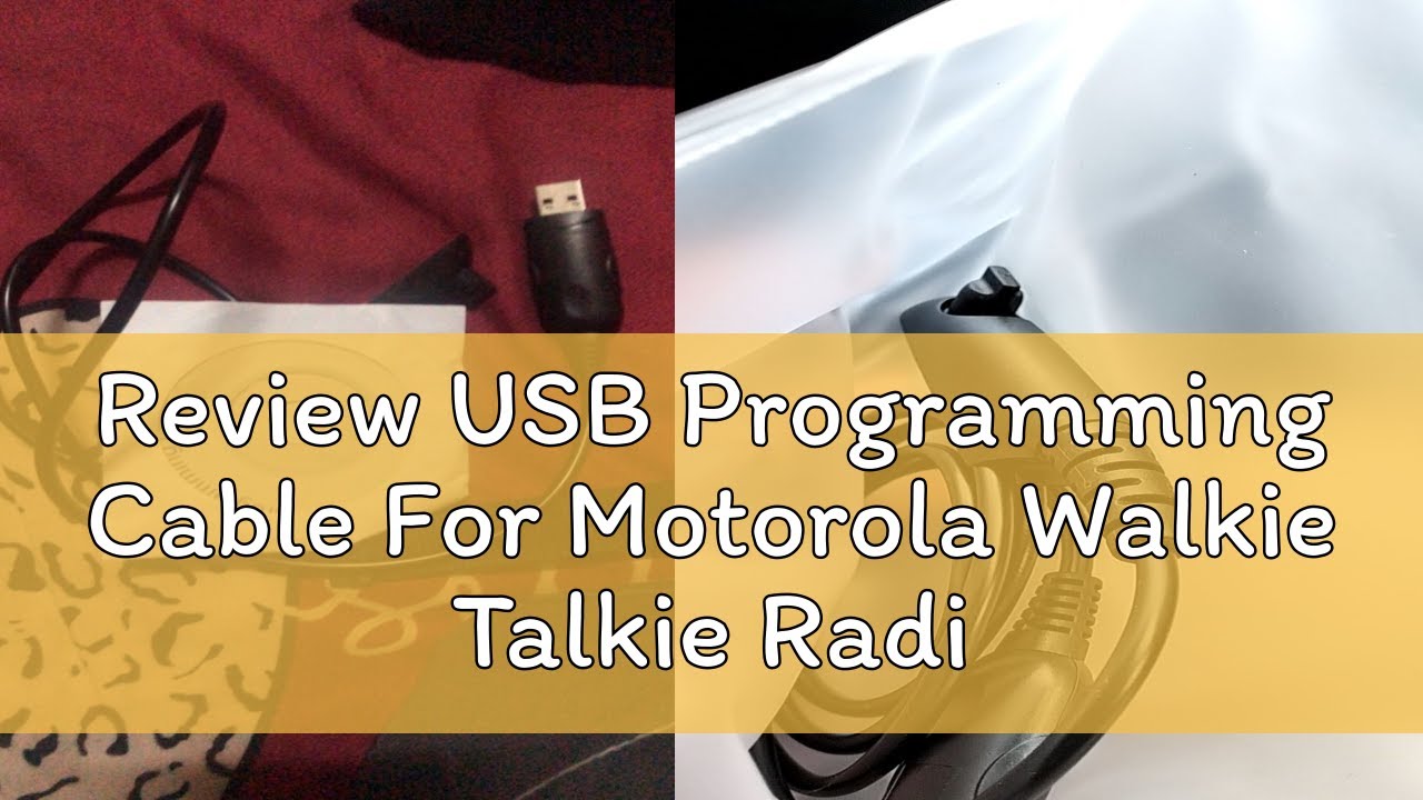 Review USB Programming Cable For Motorola Walkie Talkie Radio GP340 GP380 GP328 HT1250