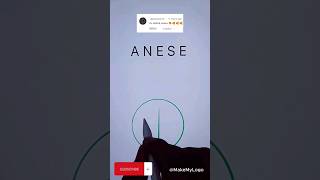 Anese Name Logo Design | Drop Yours :) #logodesign #namelogo #shorts