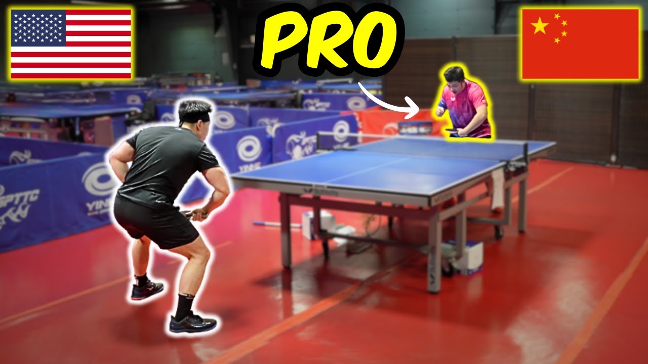 Working on SHORT PIPS Backhand with CHINESE PROVINCIAL PLAYER (USATT 2500)