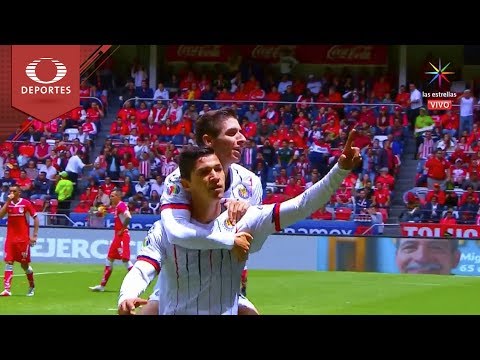 Gol de Ángel Zaldívar | Toluca 1 - 1 Chivas  | Apertura 2018 - Jornada 3 | Televisa Deportes