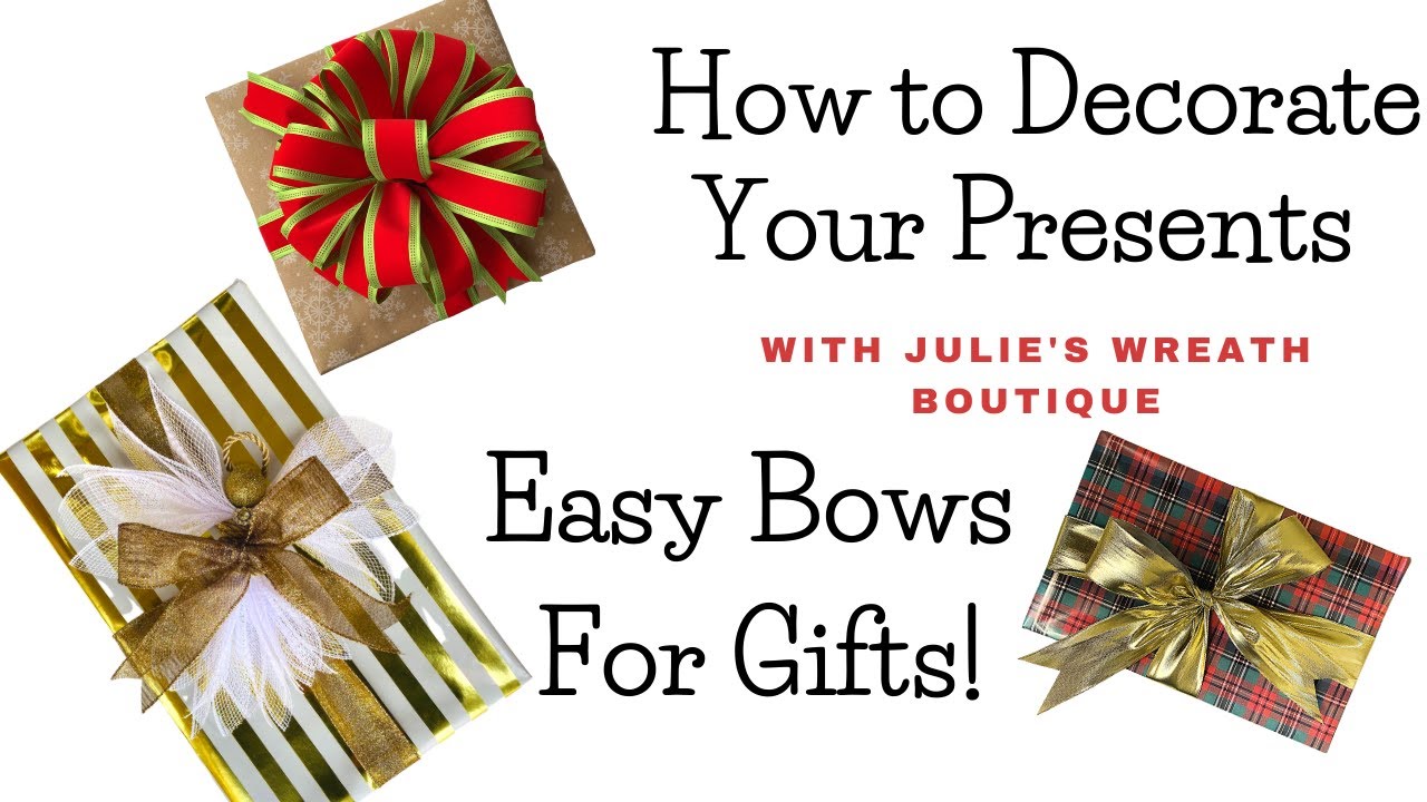 How to Make a Bow for Your Gift Gift Wrapping Ideas Christmas Gift
