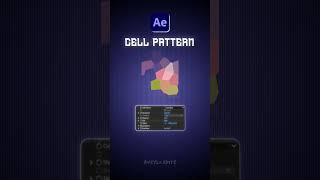 Create Stunning Cell Patterns in AE | Follow Me for Editing Tips 🎬