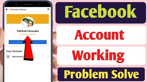 Facebook account warning problem solution | How to fix facebook account warning problem