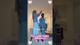 When there’s a big height gap with your partner 😆❤️#TallAndShort #CoupleGoals #Heartwarming#couple