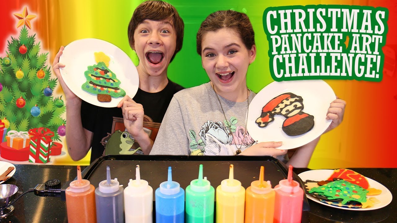🎄 Christmas Pancake Art Challenge! 🥞 YouTube