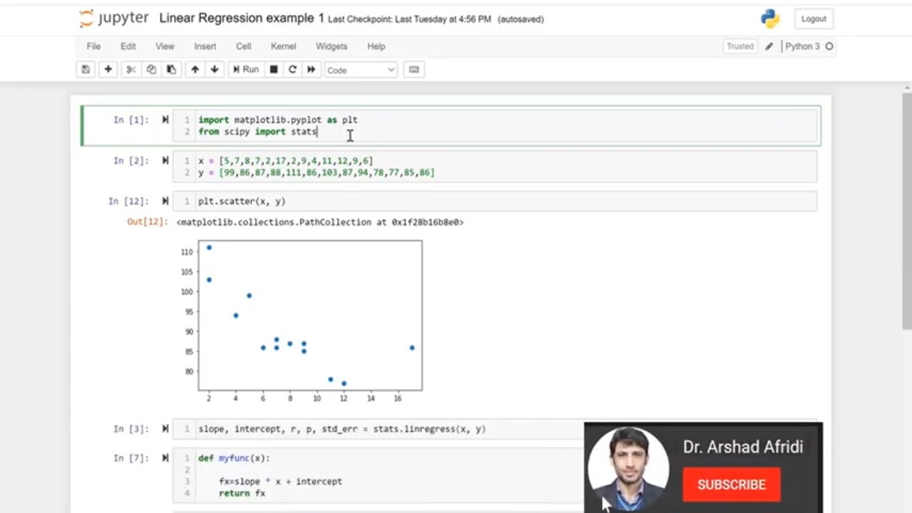 understanding linear regression using python Images... Linear Regression End to End Project Using SciPy Library | Understand ...