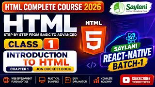 HTML Complete Course 2026 | Class 1 | Introduction to HTML | Urdu/Hindi