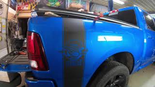 Dodge Ram Custom HEMI Tail Stripe