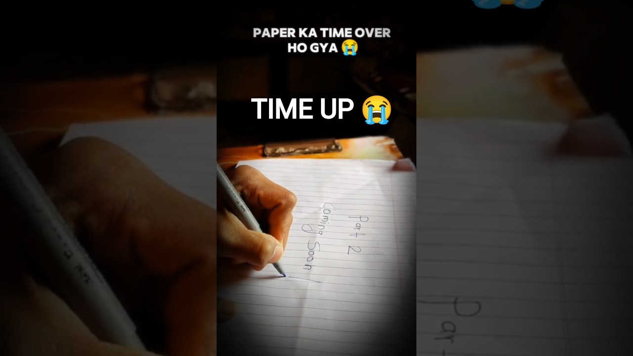Time Up! Paper Gaya 😱||SWAPNILDEVRAY