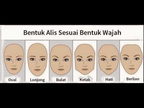  bentuk  alis sesuai dengan bentuk wajah  YouTube