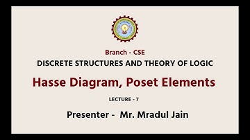 Discrete Structures & Theory of Logic Hasse Diagram, Poset Elements | AKTU Digital Education