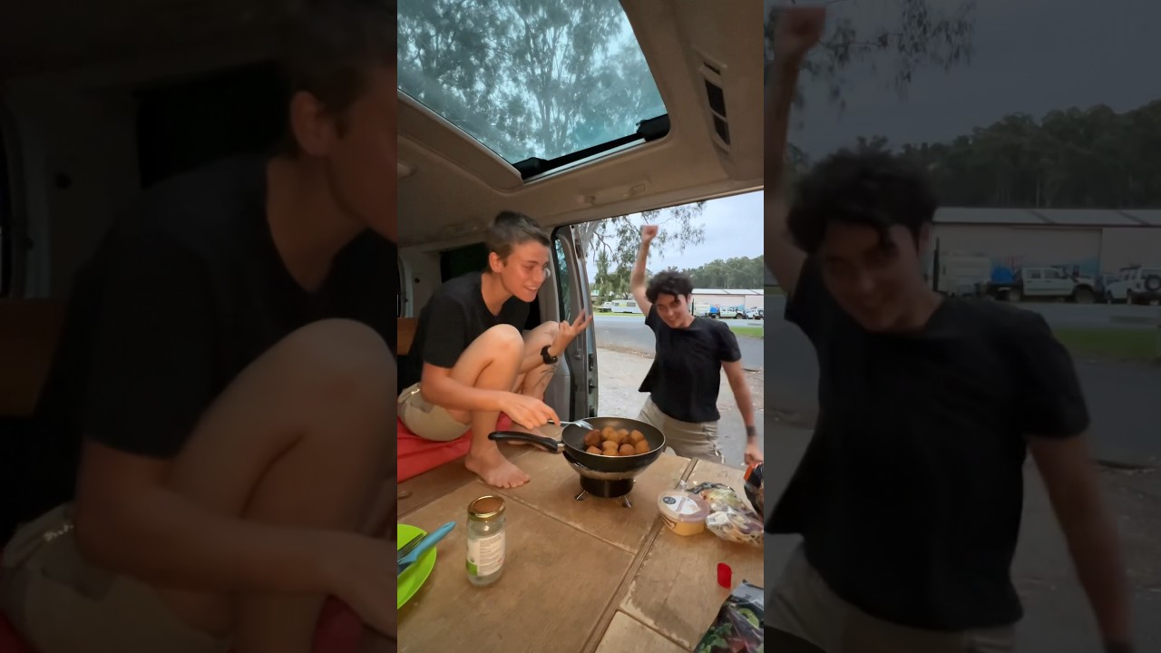 cook dinner with us in the van 