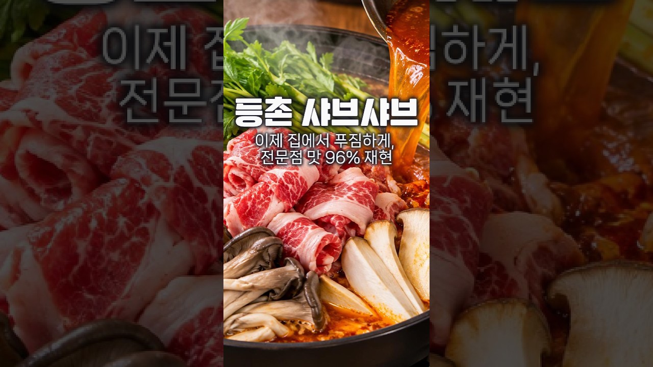 등촌샤브샤브 맛의 비밀은 국물! 얼큰하고 진하게 끓이는 법#등촌샤브샤브#샤브샤브#얼큰샤브샤브#