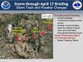 Morning UPDATE (4-17-2013): Storm Through This Evening