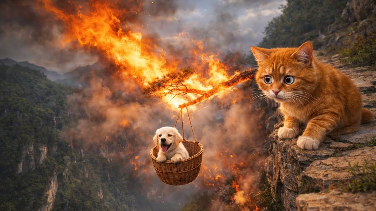 Kind Man Rescues Abandoned Mother cat and a poor puppy 🥲 - It will touch your heart.❤️