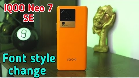 How To Change Font Style Iqoo Neo 7 SE, Font Change Setting How To Change Font Style Iqoo Neo 7 SE,