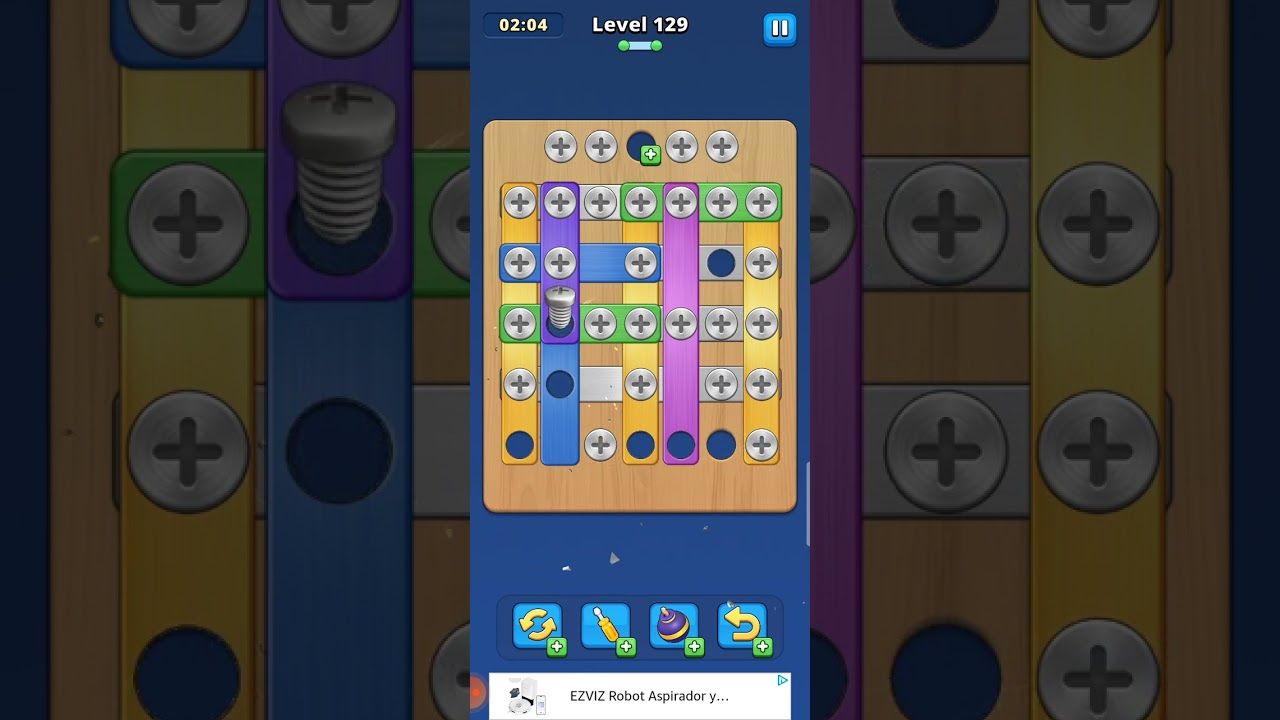 Take Off Bolts Screw Puzzle Level 129