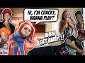 CHUCKY SCARE PRANK ON HUSBAND (HILARIOUS) *** HE FREAKS OUT ***