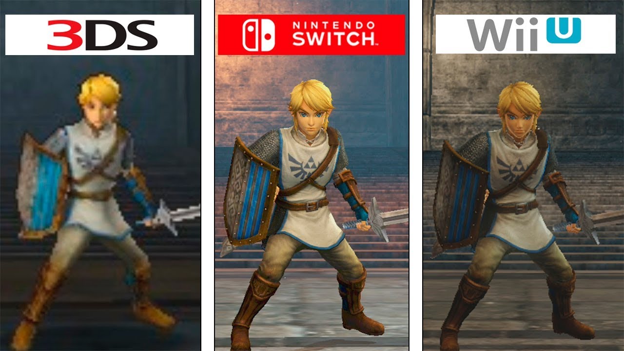 Hyrule Warriors Switch Vs Wiiu Vs 3ds Graphics Comparison Comparativa Youtube