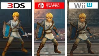 Hyrule Warriors | Switch VS WiiU VS 3DS | Graphics Comparison | Comparativa