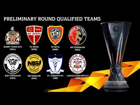 UEFA Europa League 2020/21 Preliminary Round Teams - YouTube