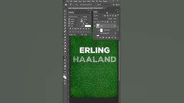 Amazing trick to blend text on grass in photoshop - Photoshop tutorials #shorts