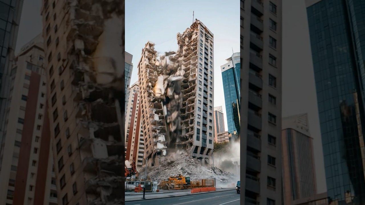 It Split in HALF… Then Collapsed! 🏢⚡💥 