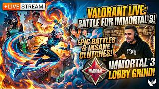 VALORANT LIVE 🔴 Ranked Grind TODAY | Insane Clutches &amp; Aim 🔥