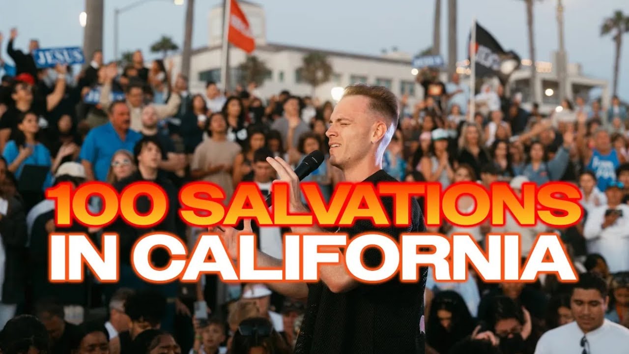 One of the largest gospel altar calls I've seen in California!